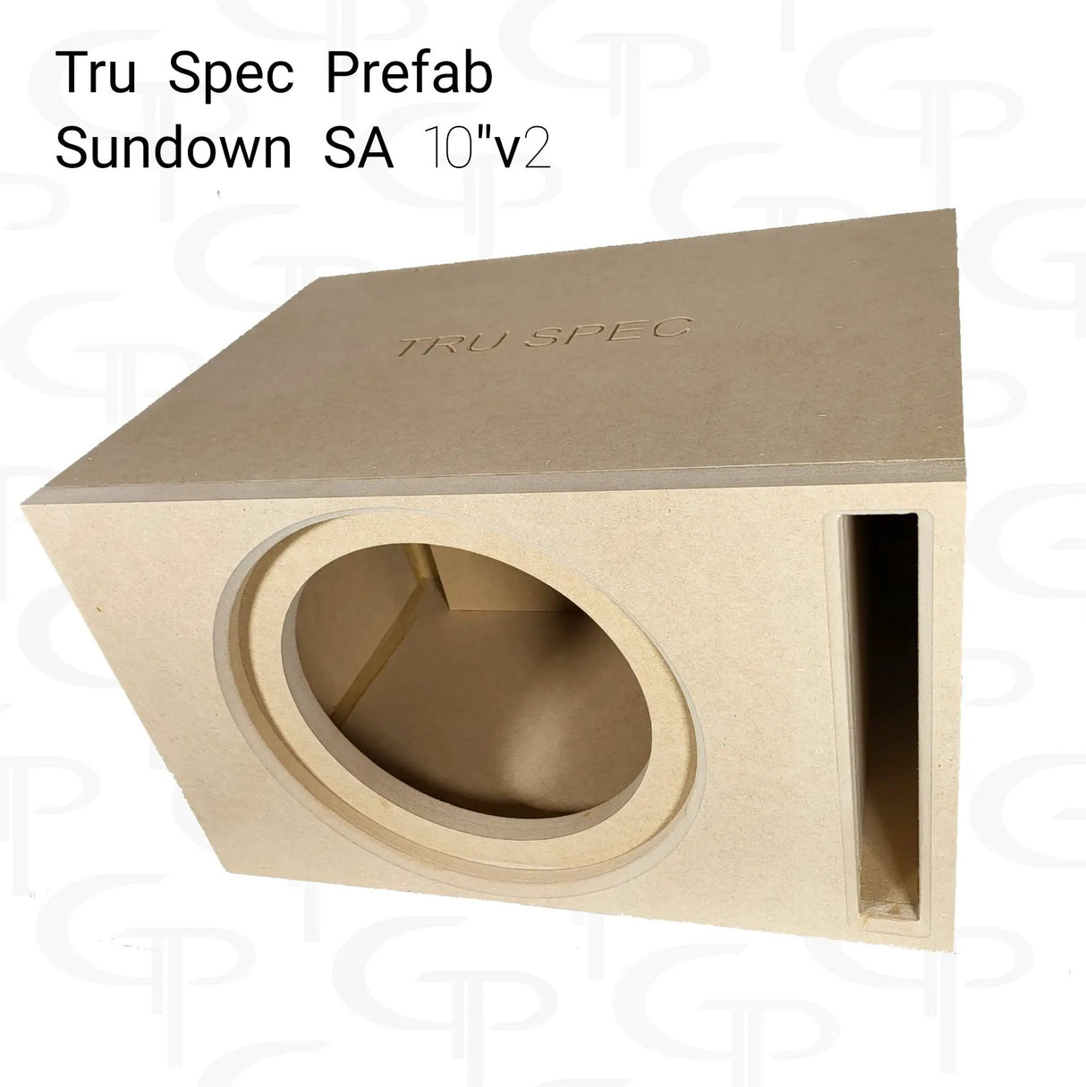 GP Car Audio TRU SPEC Prefab Single 10" Subwoofer Enclosure Sundown SA 10v2 - Car Audio