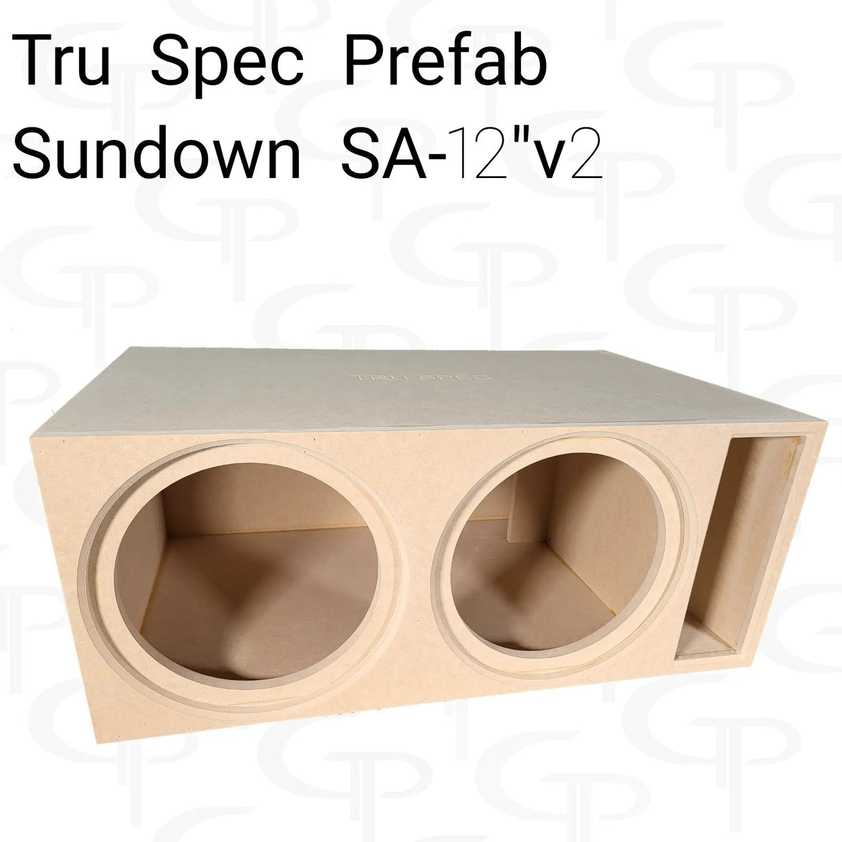 GP Car Audio TRU SPEC Prefab Dual 12" Subwoofer Enclosure Sundown SA 12v2 - Car Audio
