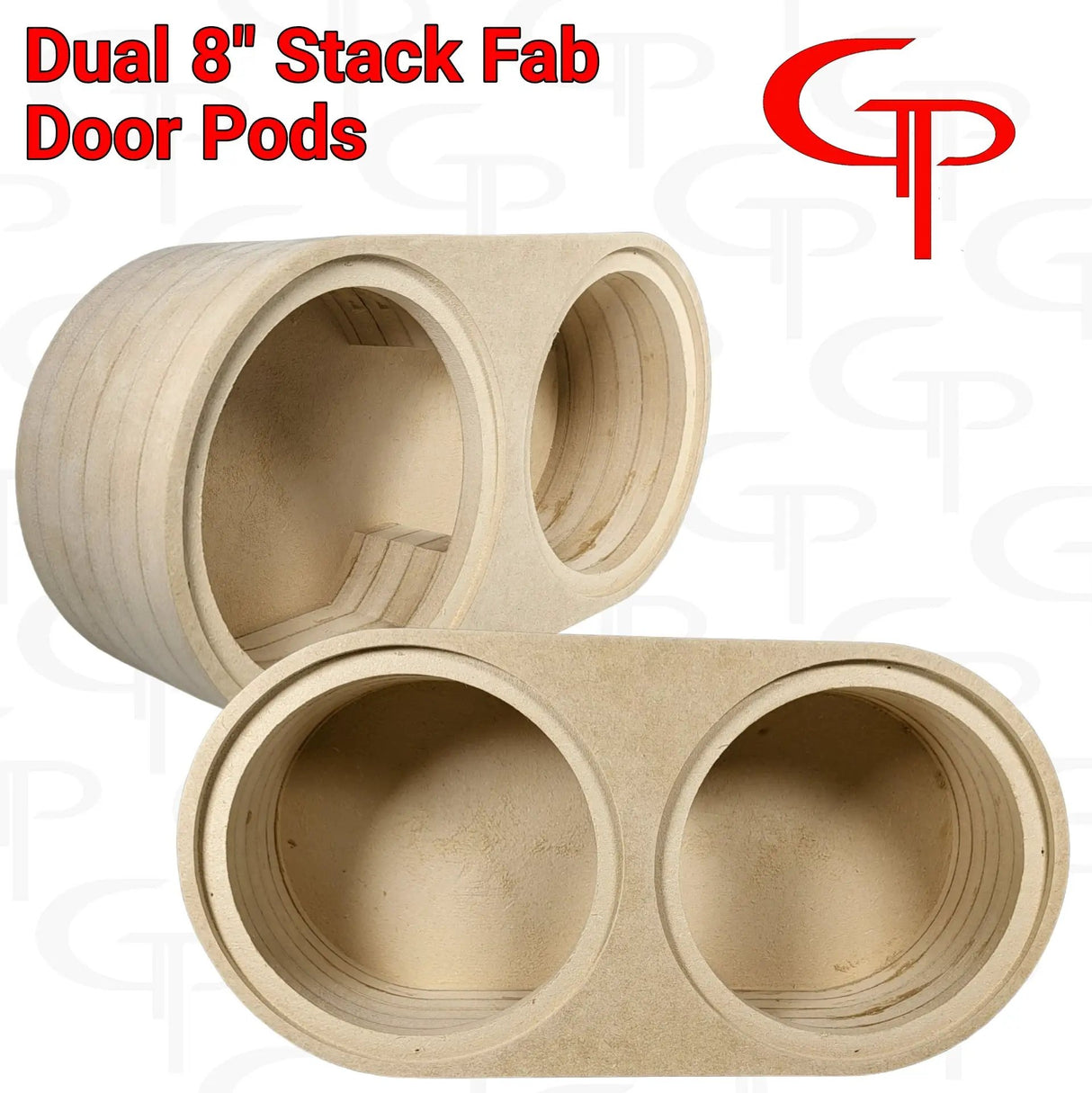 GP Car Audio Dual 8" Flush Mount Stack Fab Door Pod Enclosures - Car Audio