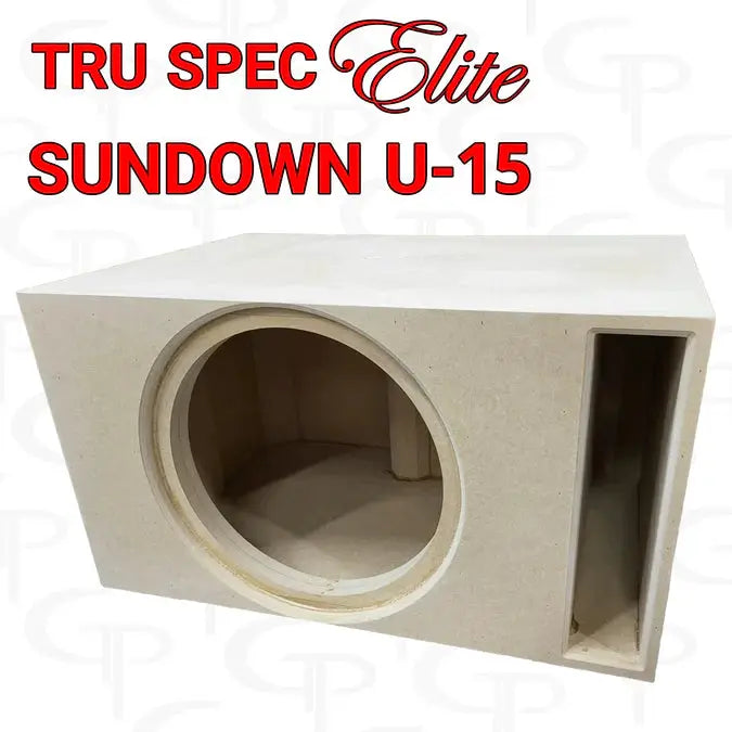 GP Car Audio TRU SPEC Elite Prefab Single 15" Subwoofer Enclosure Sundown U 15" - Car Audio