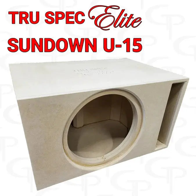 GP Car Audio TRU SPEC Elite Prefab Single 15" Subwoofer Enclosure Sundown U 15" - Car Audio