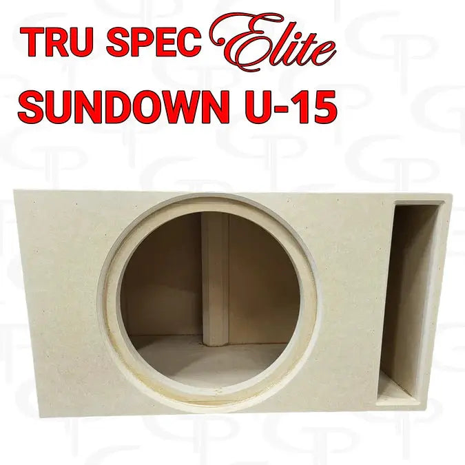 GP Car Audio TRU SPEC Elite Prefab Single 15" Subwoofer Enclosure Sundown U 15" - Car Audio