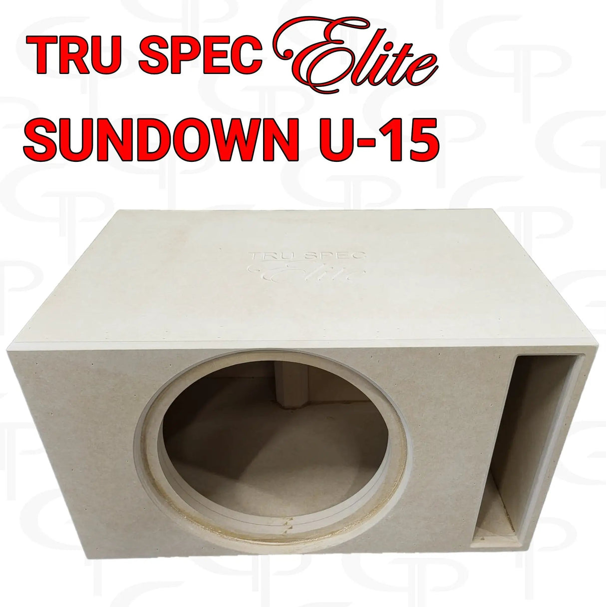 GP Car Audio TRU SPEC Elite Prefab Single 15" Subwoofer Enclosure Sundown U 15" - Car Audio