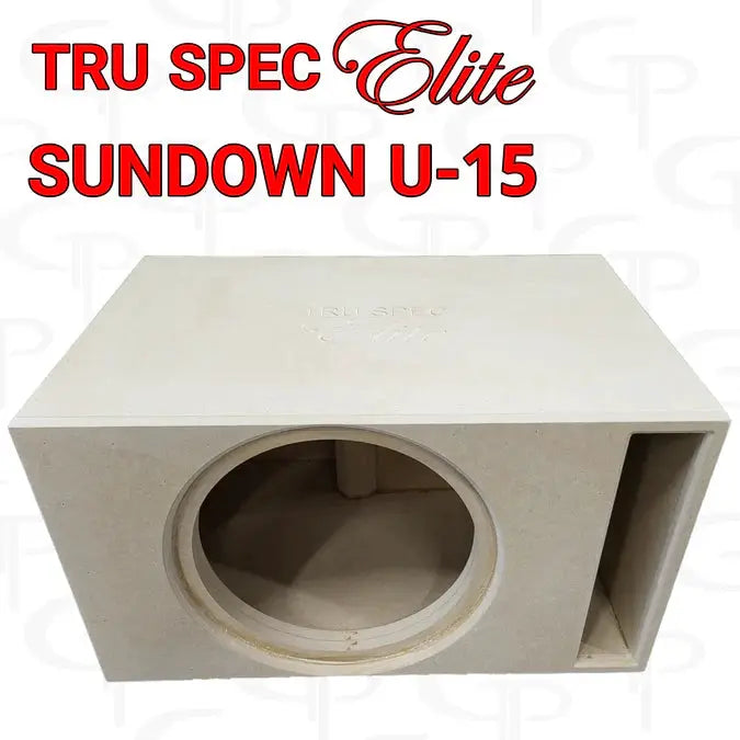 GP Car Audio TRU SPEC Elite Prefab Single 15" Subwoofer Enclosure Sundown U 15" - Car Audio
