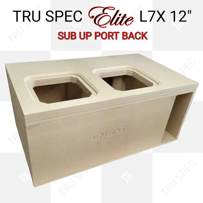 GP Car Audio TRU SPEC Elite Prefab Dual Kicker Solo X 12" L7X Sub Up Port Back Subwoofer Enclosure - Car Audio