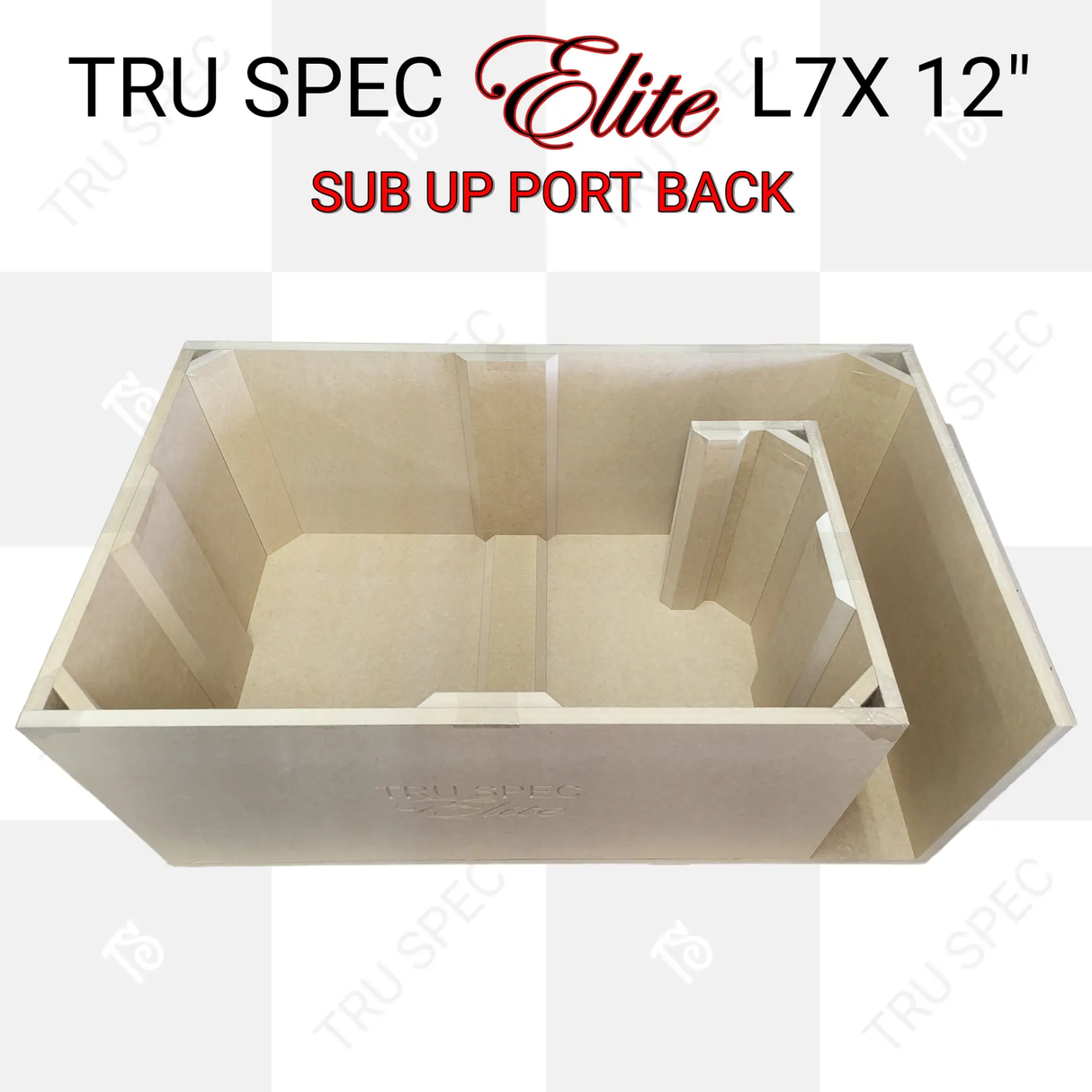GP Car Audio TRU SPEC Elite Prefab Dual Kicker Solo X 12" L7X Sub Up Port Back Subwoofer Enclosure - Car Audio