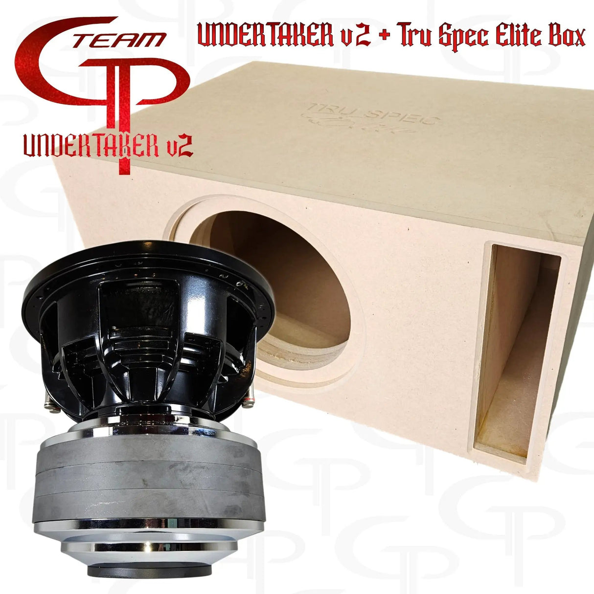 GP Car Audio LOADED Team GP Undertaker v.2 12" + Tru Spec Elite Box - Car Audio