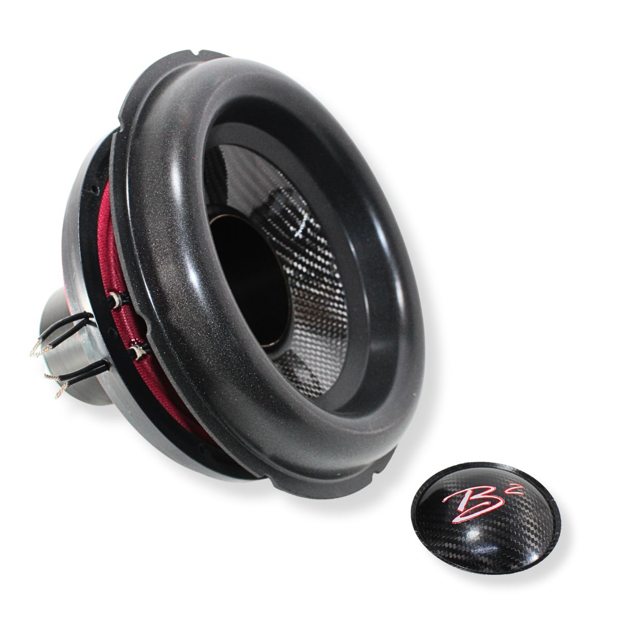 B2 Audio Rampage 10" Re-cone Kit Drop 2-Ohm 3" Coil Carbon Fiber