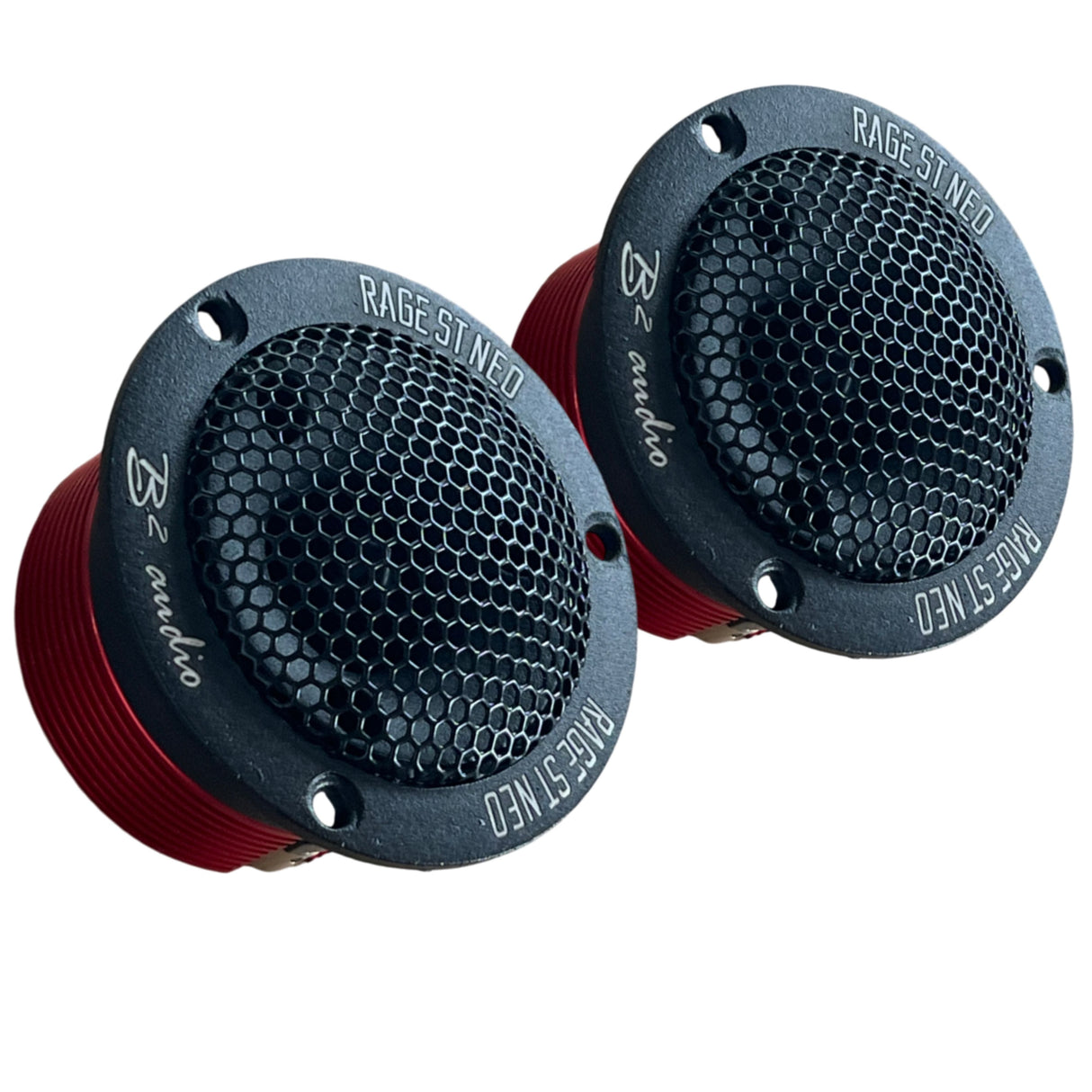 B2 Audio RAGE Series Pair of 1" 4-Ohm 100 Watt RMS Neodymium Tweeters, OD 2.95" RAGE ST NEO