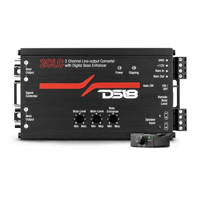 DS18 DS18 2CLC 2 Channel Line Output Converter with Digital Bass Enhancer - Car Audio