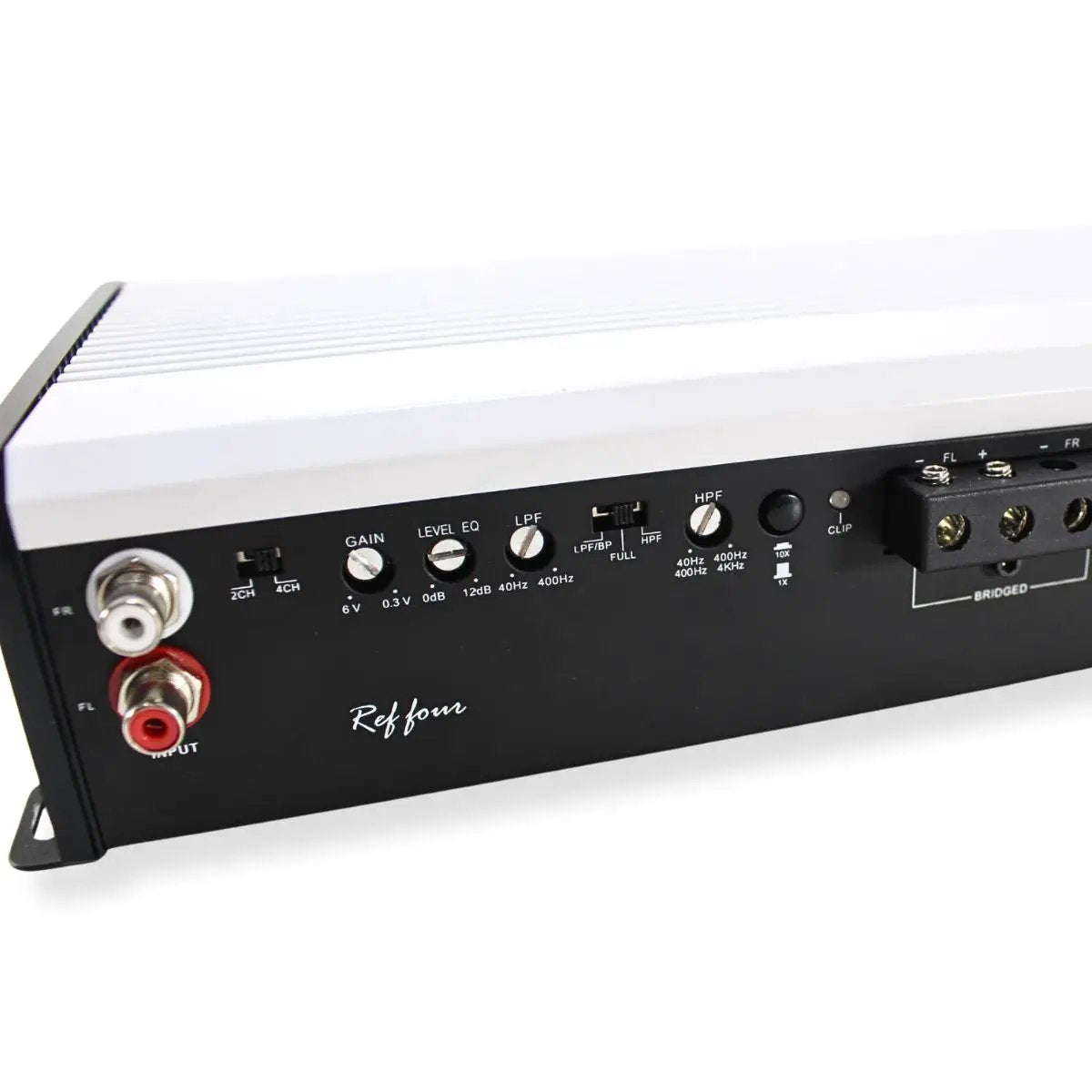 B2 Audio B2 Audio 4CH 1200W SQ Amplifier 4-ohm Bridgeable Class A/B Ref Four - Car Audio
