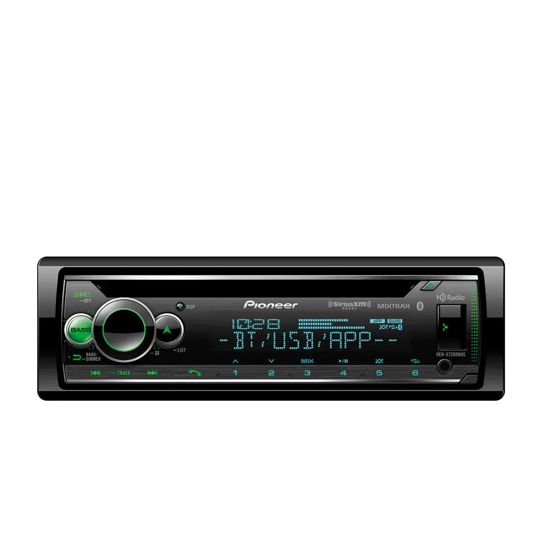 Pioneer Pioneer DEH-S7200BHS SDIN Head Unit CD/AM/FM/USB/BT/AUX - Car Audio
