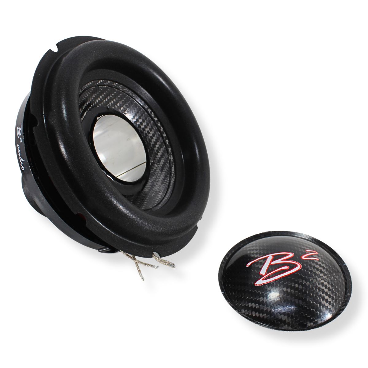 B2 Audio Rampage 6" Re-cone Kit Drop 2-Ohm 3" Coil Carbon Fiber
