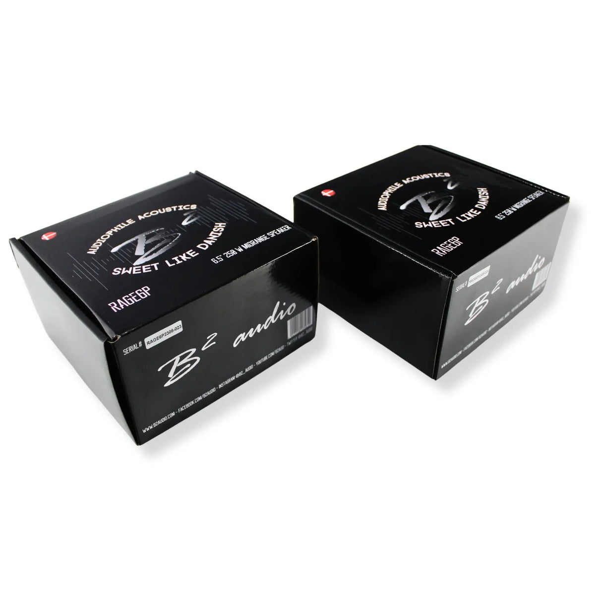 B2 Audio B2 Audio RAGE Series 6.5" 4-Ohm 120W RMS Mid-Range Speakers UV-Coated Cone, Sold in Pairs RAGE6P - Car Audio