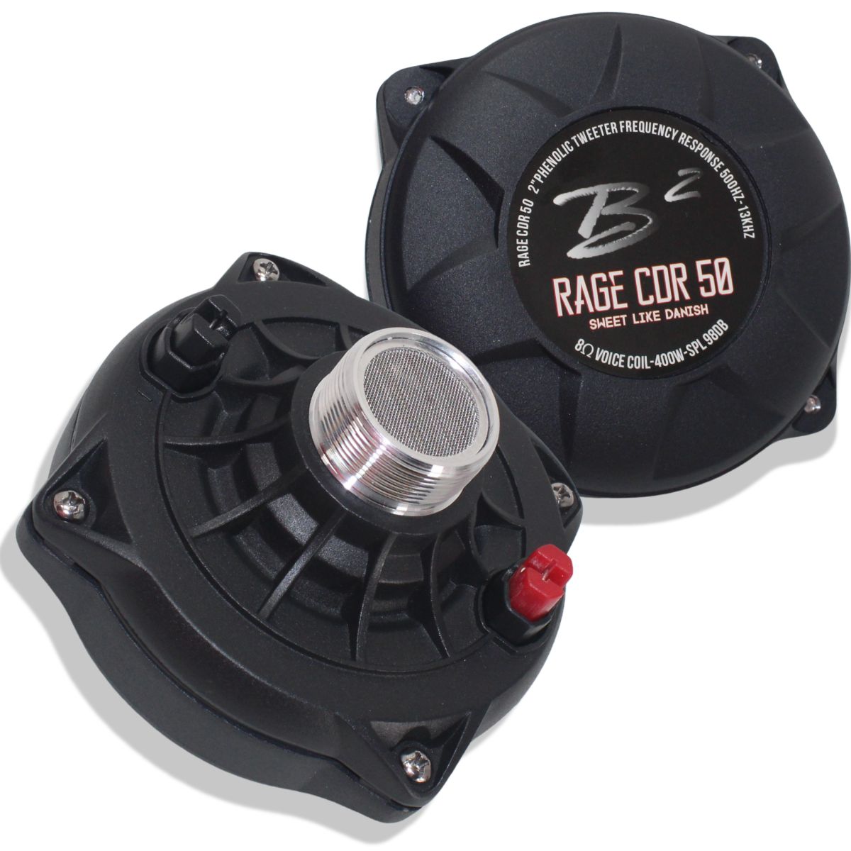 B2 Audio RAGE 200W RMS 8-Ohm 1" Throat Twist-On 2" VC Compression Driver Pair