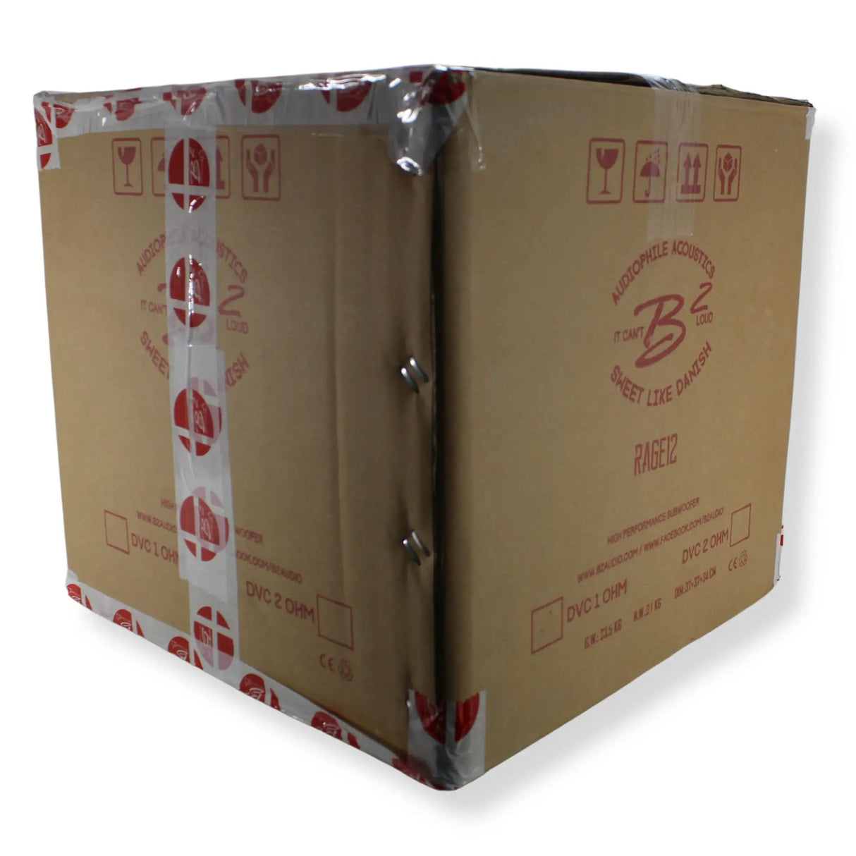 B2 Audio B2 Audio RAGE Series V4 12" 2000 Watt RMS Dual 2-Ohm 3" Voice Coil Subwoofer - Car Audio