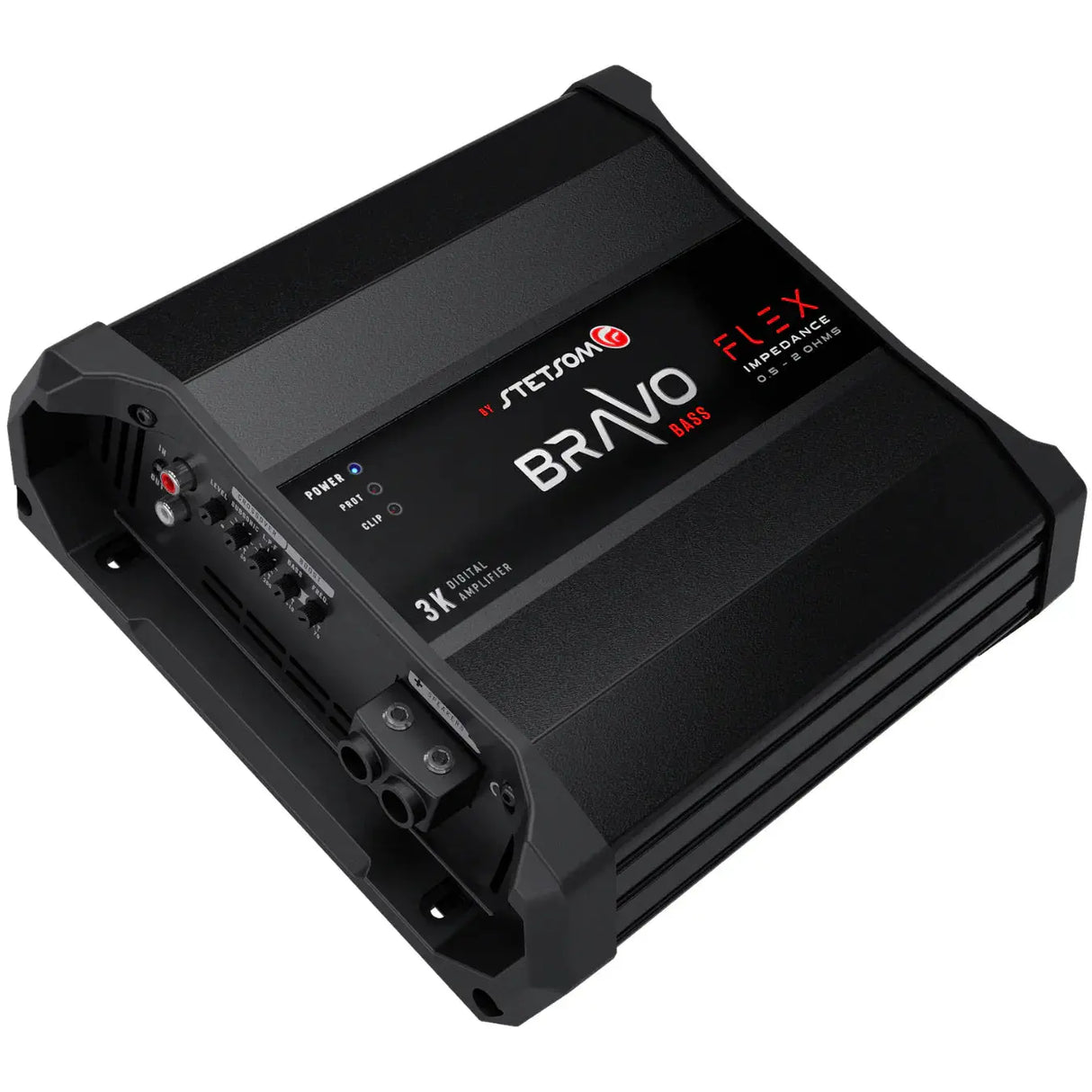 Stetsom BRAVO BASS Flex 3K 0.5~2ohm (Auto) Mono Class D Car Audio Amplifier, Automatic Impedance System 0.5 to 2 Ohms - Trinity Car Audio