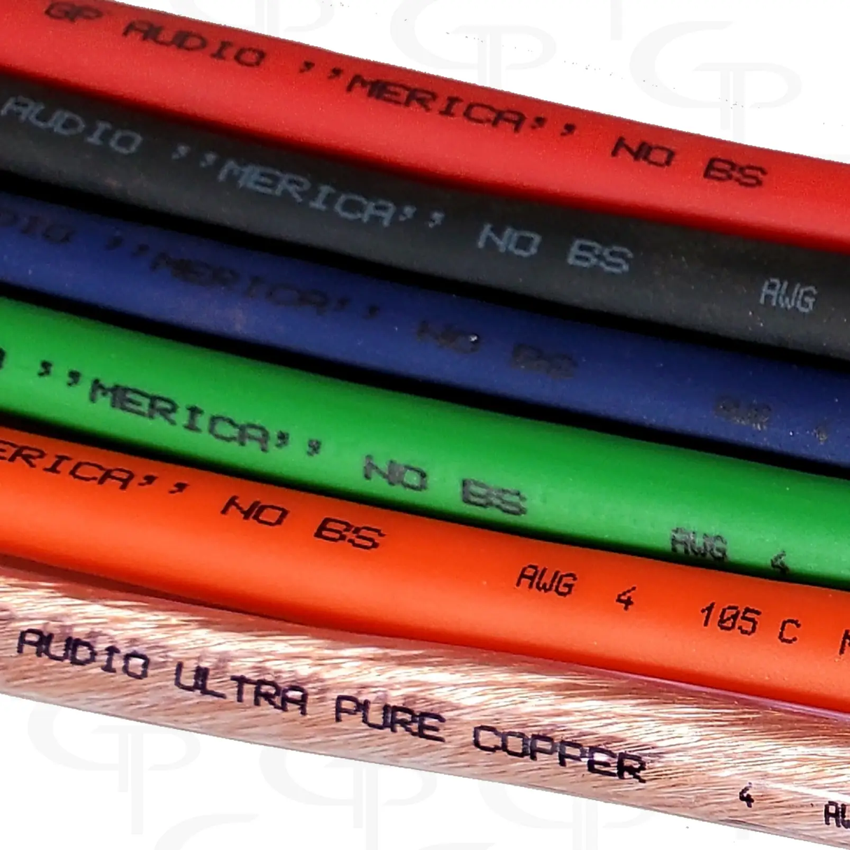GP Car Audio 4 AWG GP Merica NO BS OFHC CABLE - Car Audio