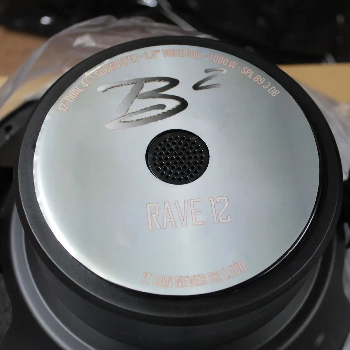 B2 Audio B2 Audio 12" DVC 4 Ohm 2.5" VC 500W RMS RAVE Shallow Mount Subwoofer - Car Audio