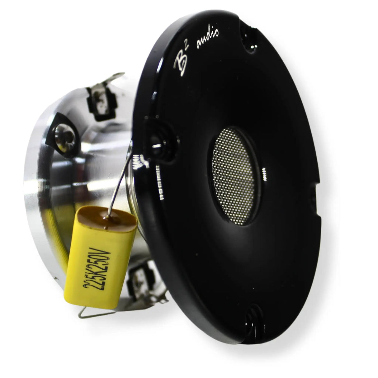 B2 Audio B2 Audio RAGE Series Pair of 1" 4-Ohm 20 Watt RMS Shallow Mount Compression Drivers, OD 3.15" w/ Horn RAGE CDR - Car Audio