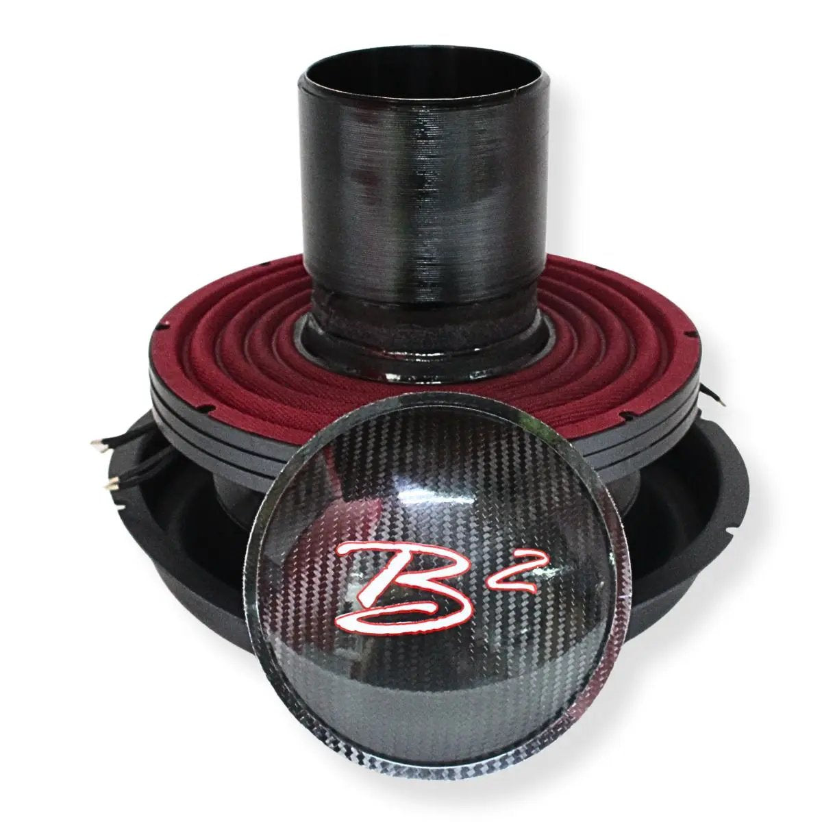 B2 Audio B2 Audio 12" Carbon Fiber Re-cone Kit Drop 1-Ohm 4" Coil Rampage - Car Audio