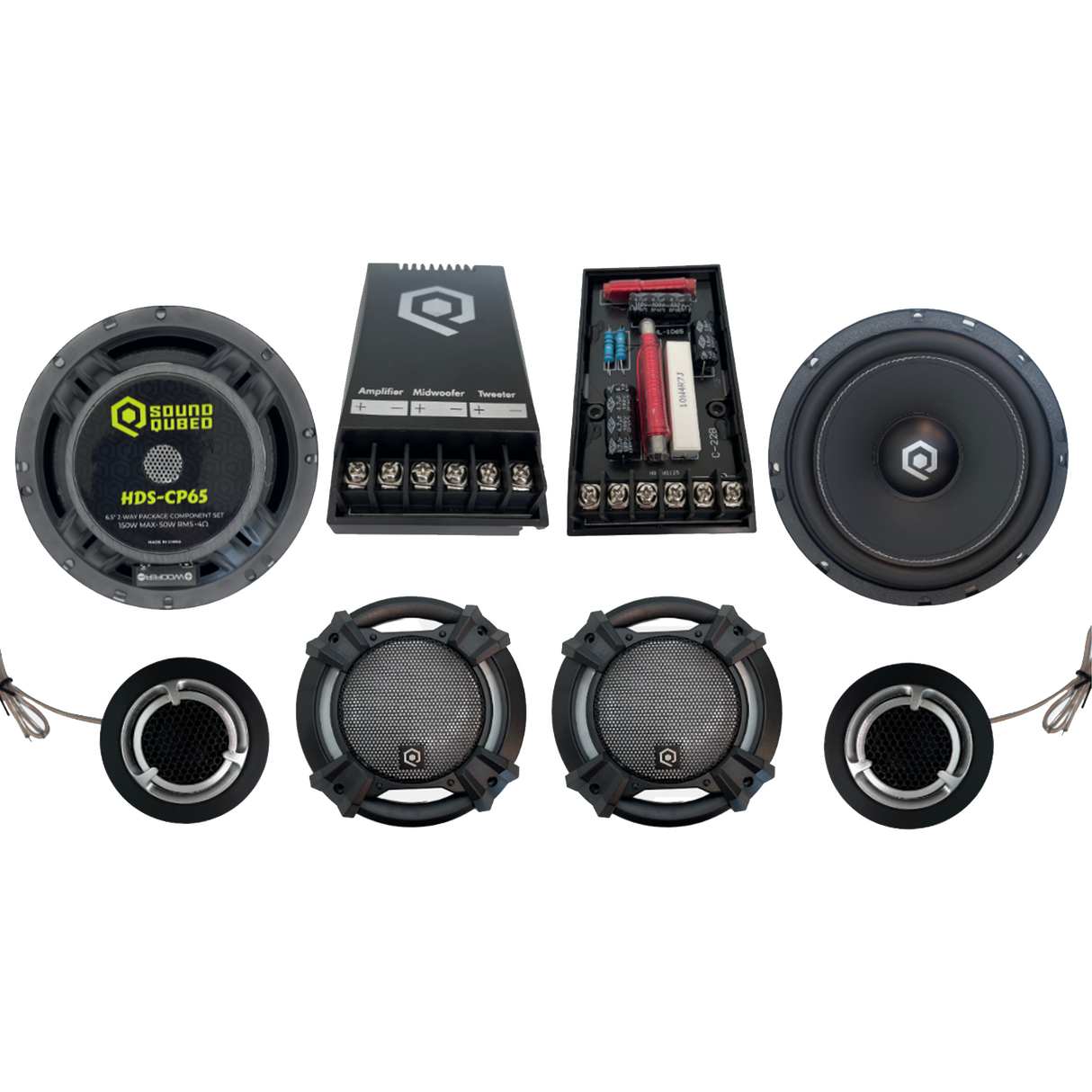 SoundQubed SoundQubed HDS Series 6.5" Components 2-way Speakers - Car Audio