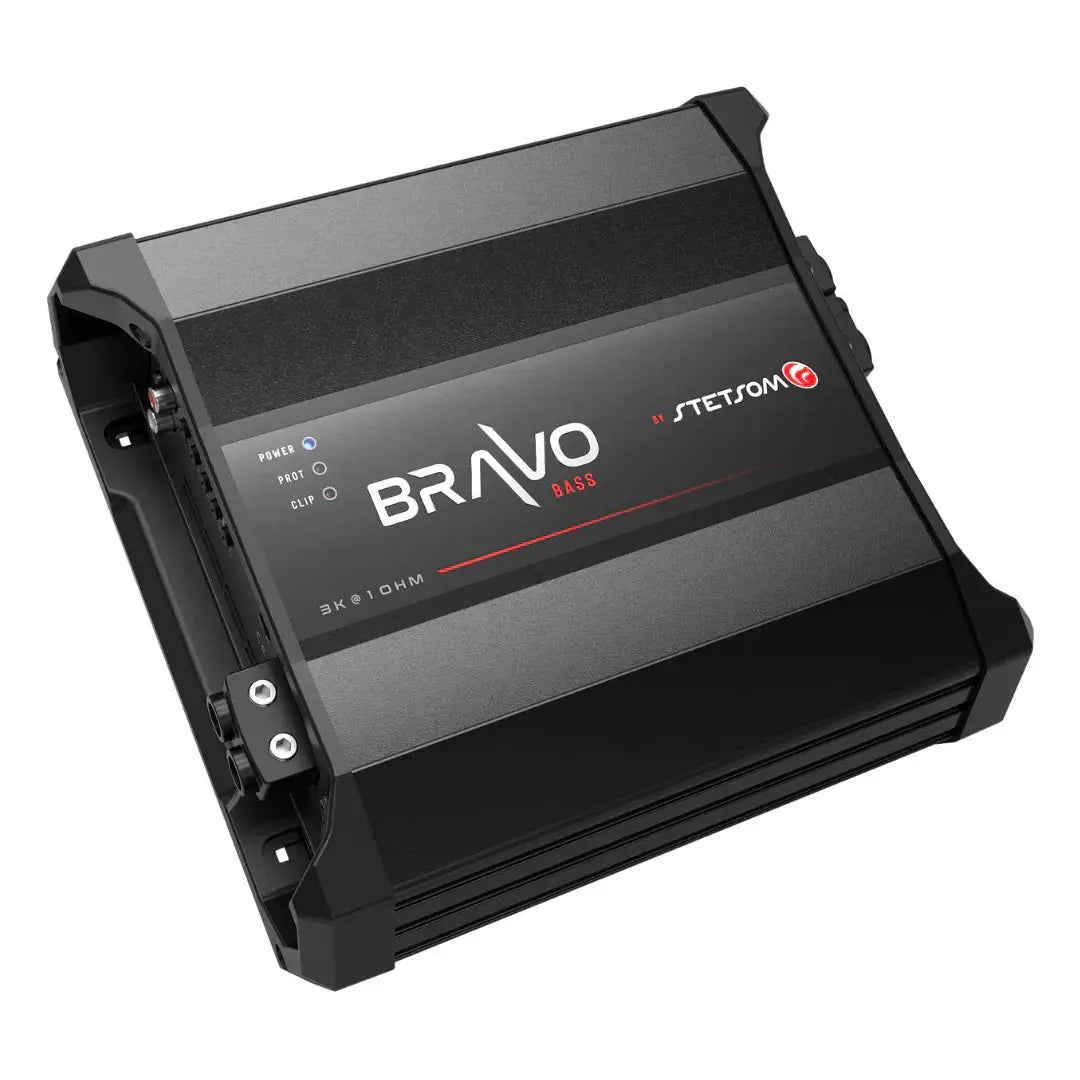 Stetsom BRAVO BASS 3k Digital Subwoofer Amplifier Mono 1 Channel Class D 3000 Watts RMS - Trinity Car Audio