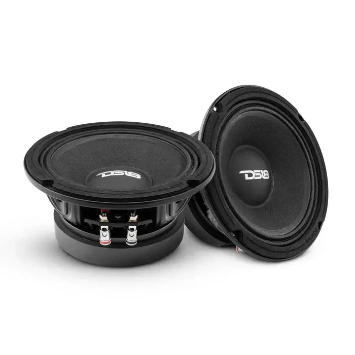 DS18 DS18 6XL600-4 XL 6.5" Mid-Range Loudspeaker 300 Watts Rms 4-Ohm (each) - Car Audio