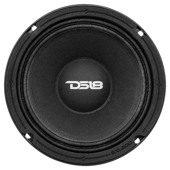 DS18 DS18 6XL600-4 XL 6.5" Mid-Range Loudspeaker 300 Watts Rms 4-Ohm (each) - Car Audio