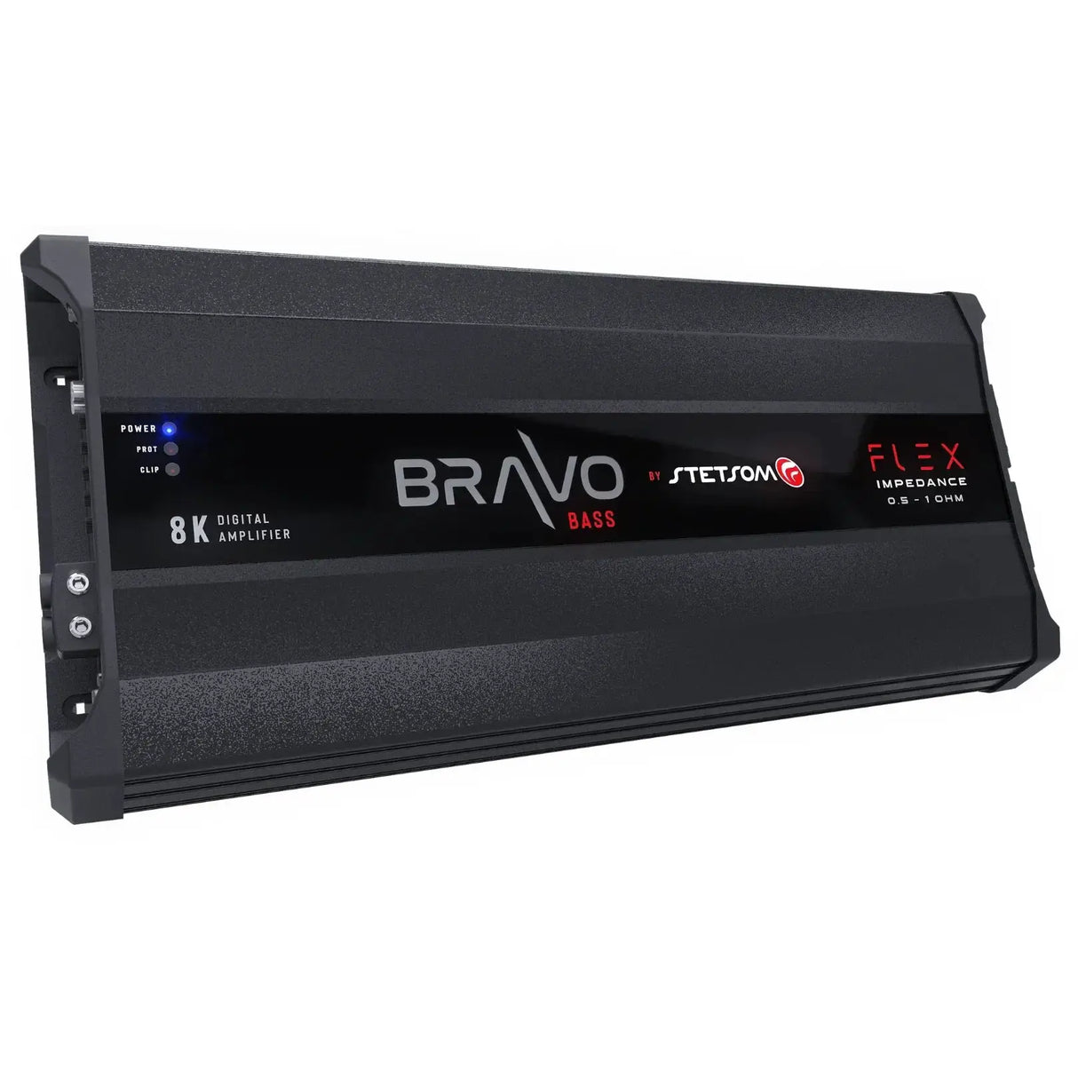 Stetsom BRAVO BASS Flex 8K 0.5~1ohm (Auto) Mono Class D Car Audio Amplifier, Automatic Impedance System 0.5 to 1 Ohm - Trinity Car Audio