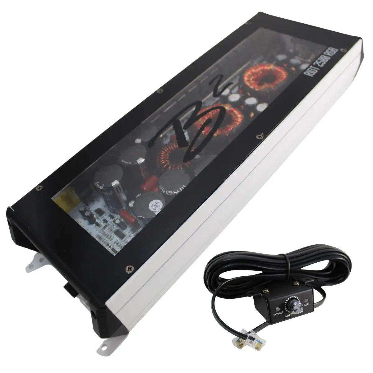 B2 Audio B2 Audio RIOT Mono 2.5K 2500 Watt 1-Ohm Class D Subwoofer Amplifier Full Range Amplifier w/ RGB LED Illumination - Car Audio