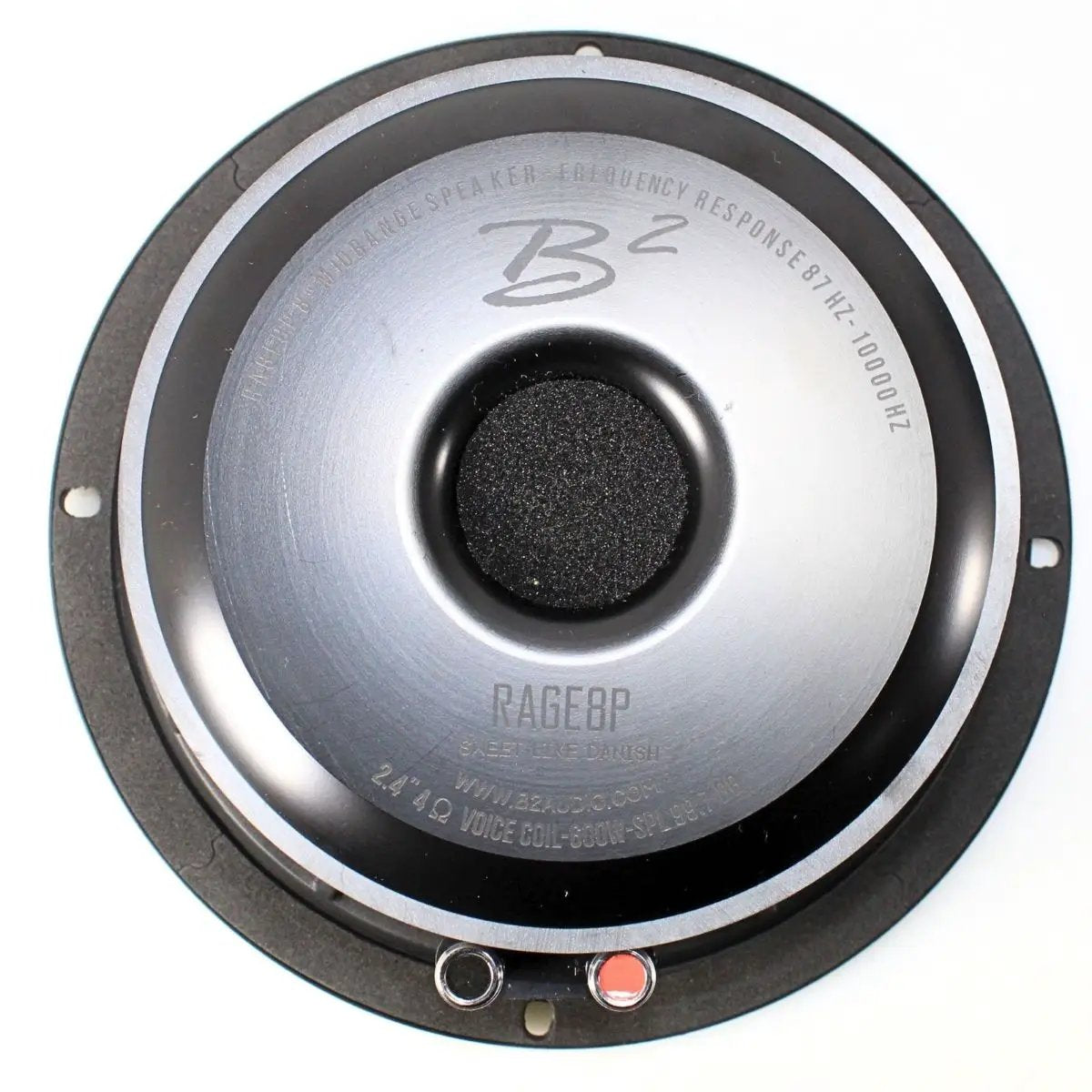 B2 Audio B2 Audio RAGE Series 8" 4-Ohm 250 Watt RMS Mid-Range Speakers UV-Coated Cone, Sold in Pairs RAGE8P - Car Audio