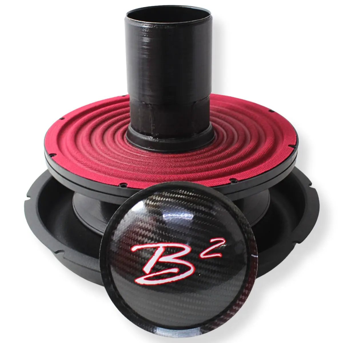 B2 Audio B2 Audio RageXL 12" Re-cone Kit Drop 1-Ohm 3" Coil Carbon Fiber - Car Audio