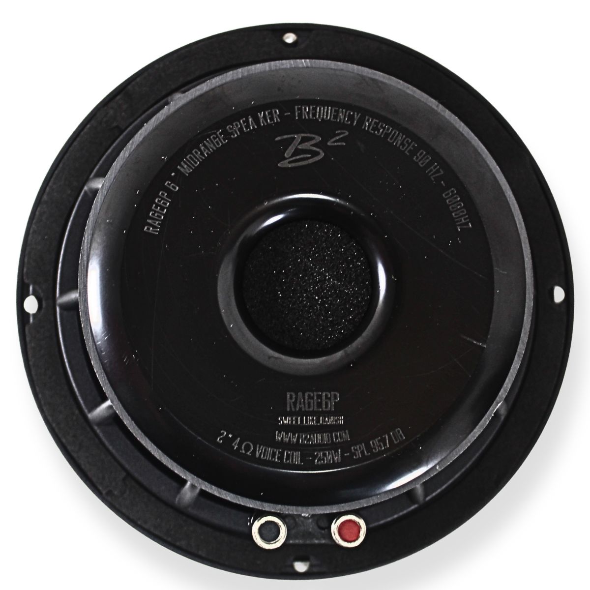 B2 Audio RAGE Series 6.5" 4-Ohm 175W RMS Mid-Range Speaker Pair B2-RAGE6P-V2