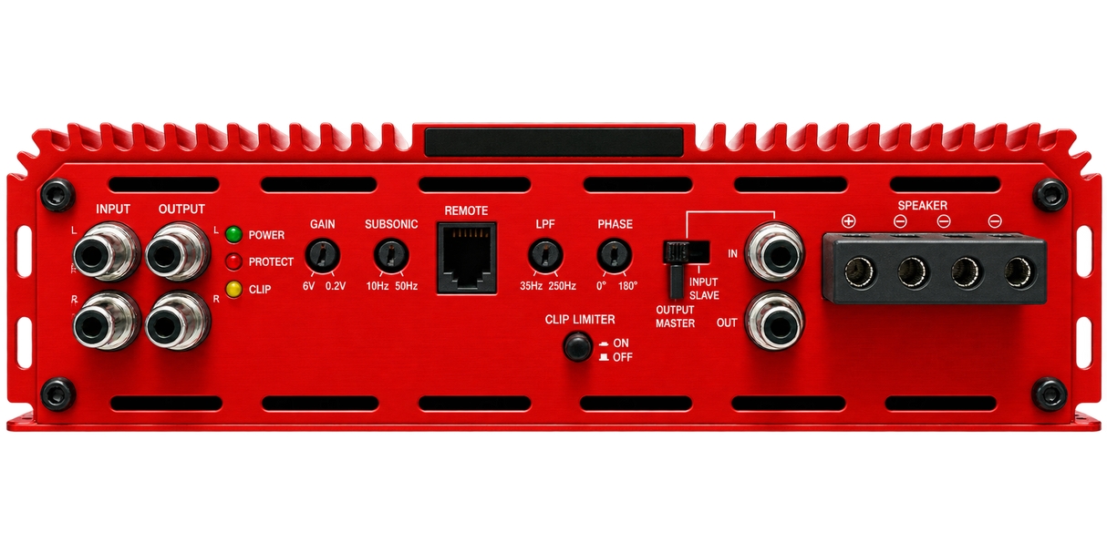 Ruthless Audio Ruthless Audio 12500.1 Red 12,500 Watt Monoblock Amplifier - Car Audio