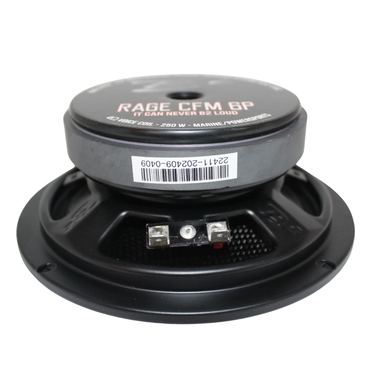 B2 Audio 6.5" Carbon Fiber Marine, Motorcycle, Powersports, 4-Ohm Shallow Mount Speakers, Sold in pairs RAGE6CFM