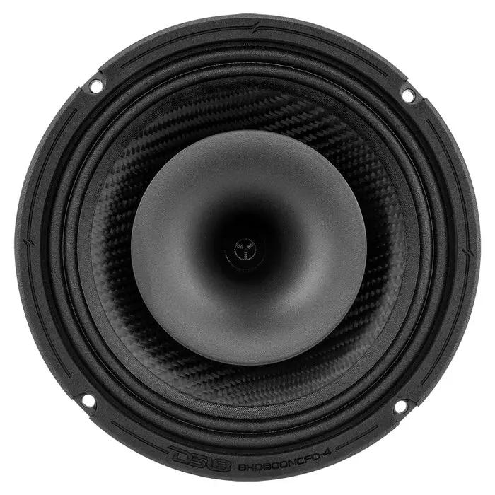 DS18 DS18 8HD800NCFD-4 8" Water Proof Carbon Fiber Mid Bass and Driver Coaxial Hybrid Neodymium Magnet 4-Ohm (each) - Car Audio