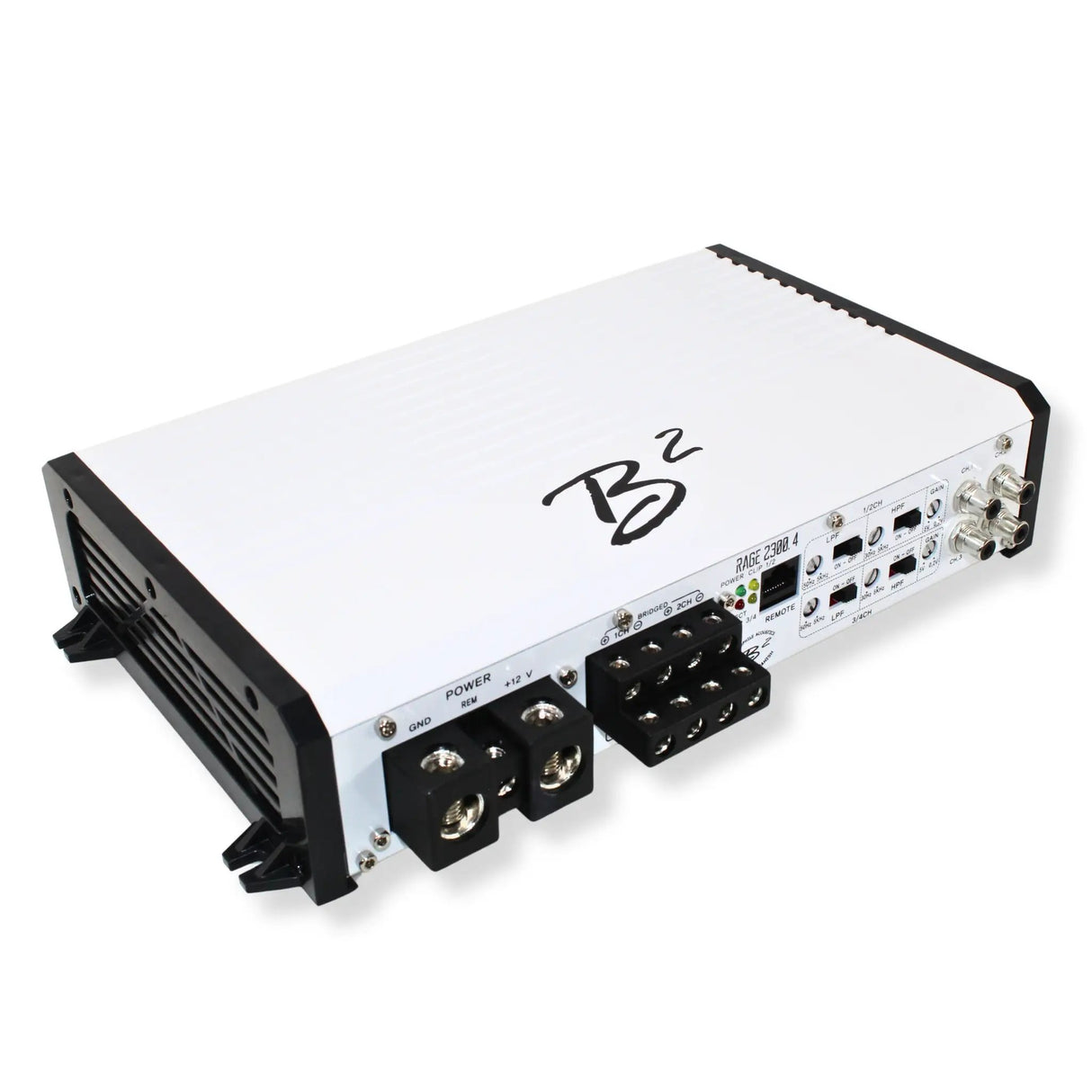B2 Audio B2 Audio RAGE 4-Channel 2.3K 2300 Watt 2-Ohm Class D Full Range Amplifier - Car Audio