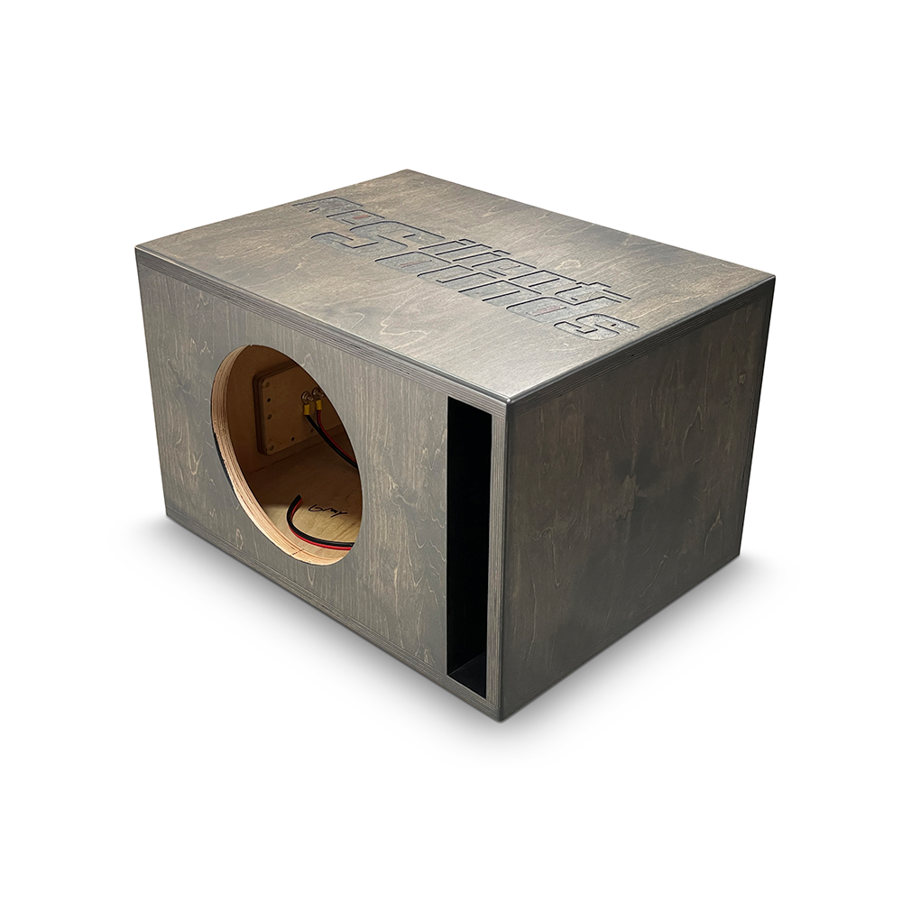 Basshead Supply Resilient Sounds Single 10" Gold Ported Enclosure - Car Audio