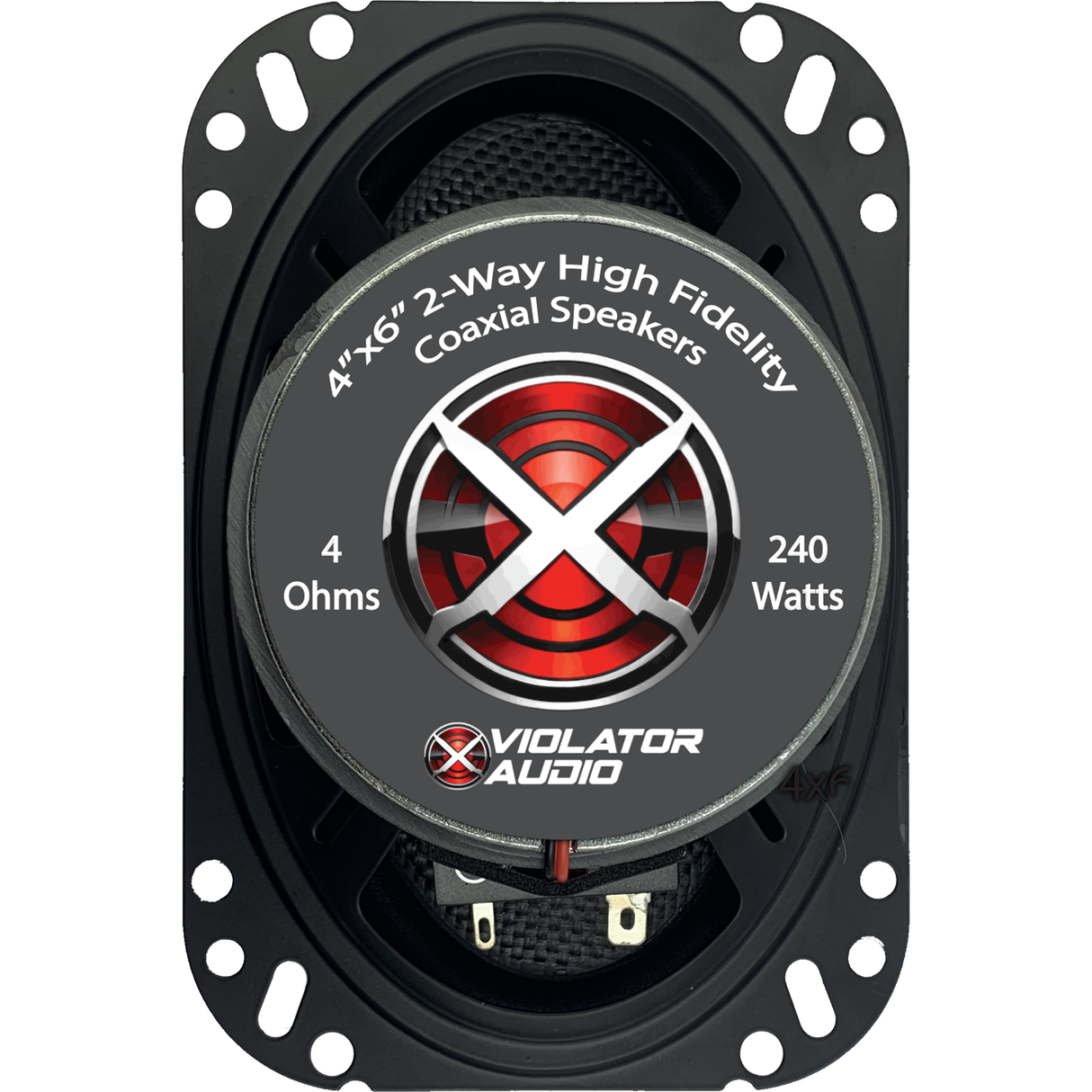 Violator Audio VA-462 4"x6" Coaxial Speakers (pair)