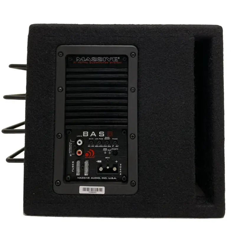 Massive Audio Massive Audio BAS8 BAS8 - 8" Powered Subwoofer Enclosure - Car Audio