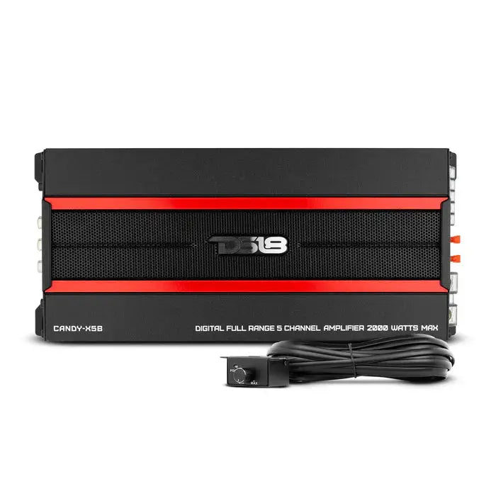 DS18 DS18 CANDY-X5B Full Range 5-Channel Class D Car Amplifier 2000 Watts - Car Audio
