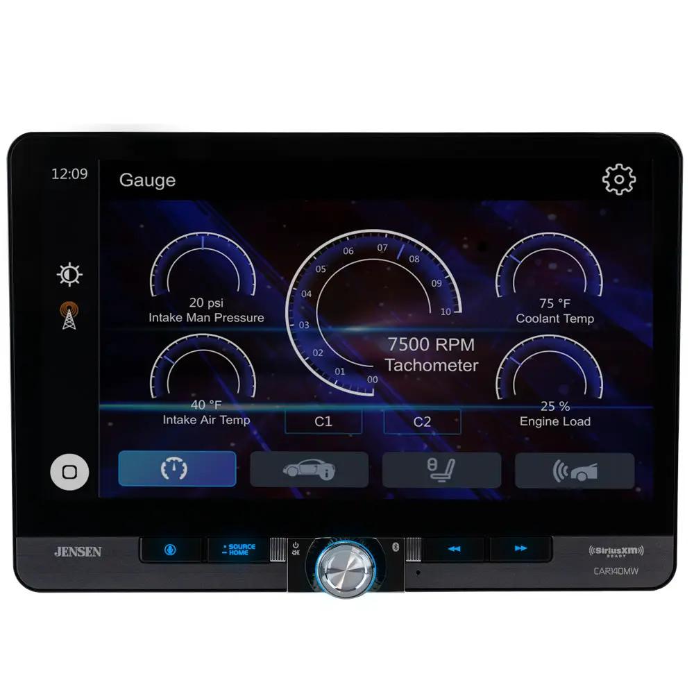 Jensen 10.1” LED Backlit Touchscreen Car Radio/AV Receiver – CAR140MW
