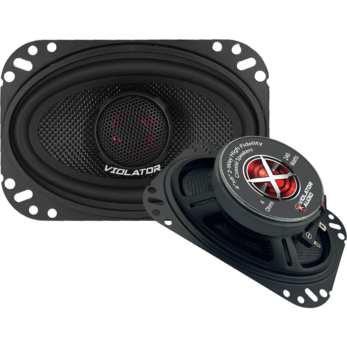 Violator Audio Violator Audio VA-462 4"x6" Coaxial Speakers (pair) - Car Audio