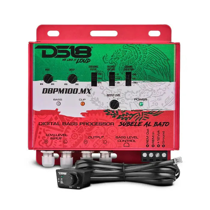 DS18 DS18 DBPM100.MX Digital Bass Processor - Mexico Design - Car Audio