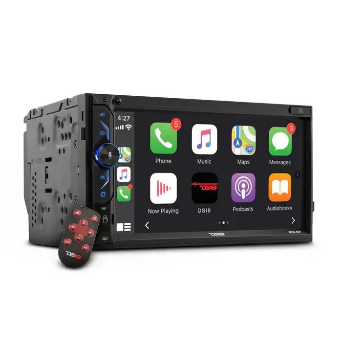 DS18 DS18 DDX6.9CP 6.9" Touchscreen Mechless Double-Din Headunit with Bluetooth, USB, Mirror Link And Car play - Car Audio