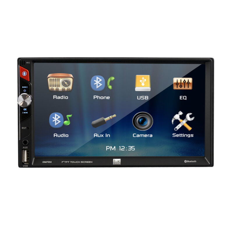Dual DM724 7″ Media Receiver w/ Bluetooth, Backup Camera Input, Smart App
