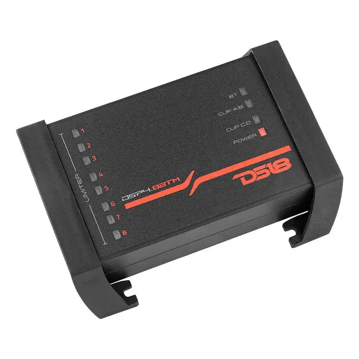 DS18 DS18 DSP4.8BTM 4-Channel In and 8-Channel Out Digital Sound Processor with Bluetooth and LCD Screen - Car Audio