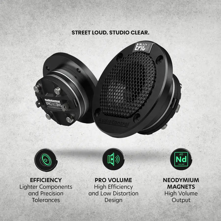 AudioControl AudioControl EPICPRO3NT 3" Neodymium Tweeters, 140W RMS, 4 Ohms (Pair) - Car Audio