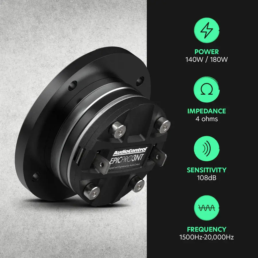 AudioControl AudioControl EPICPRO3NT 3" Neodymium Tweeters, 140W RMS, 4 Ohms (Pair) - Car Audio